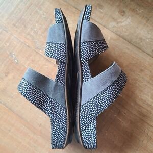 Romika Fidschi Womens 37/38 Grey Polka Dot Leather Slide **2 DIFFERENT SIZES